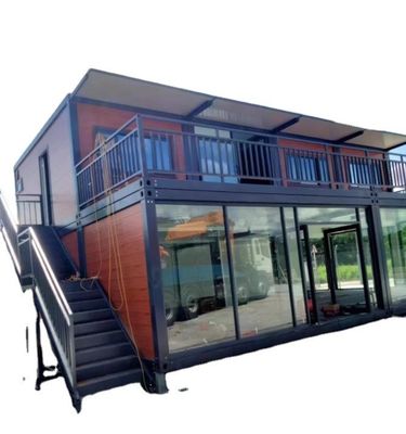 Luxe containerhuis van staal 20ft 40ft prefab modulaire huizen uitbreidbaar
