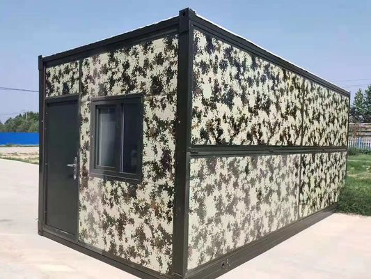 Snel te installeren staalcontainerhuis Huis met aluminium venster staal structuur