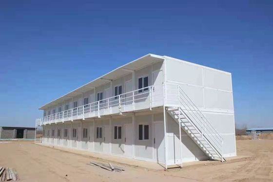 Snel te installeren staalcontainerhuis Huis met aluminium venster staal structuur