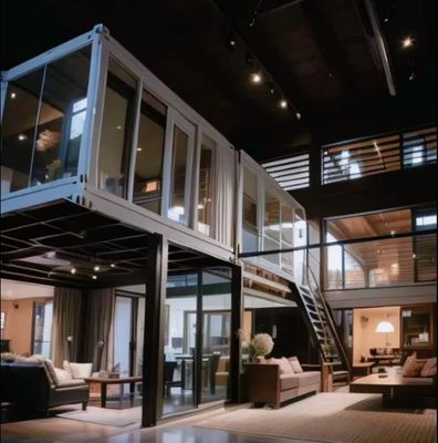 20ft 40ft uitbreidbaar Prefab Homestay Hotel met tuin slaapkamer Container