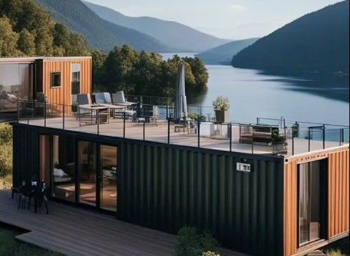 20ft 40ft uitbreidbaar Prefab Homestay Hotel met tuin slaapkamer Container