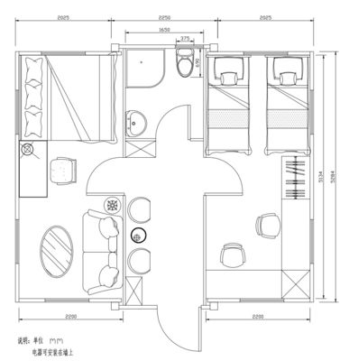 20-40 ft uitbreidbaar Containerhuis Prefabricate Huizen met badkamer Keuken