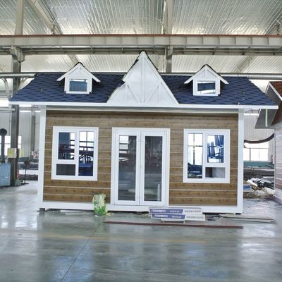 Gegalvaniseerd staal frame prefab kleine huis op wielen voor ruimtebesparende oplossing