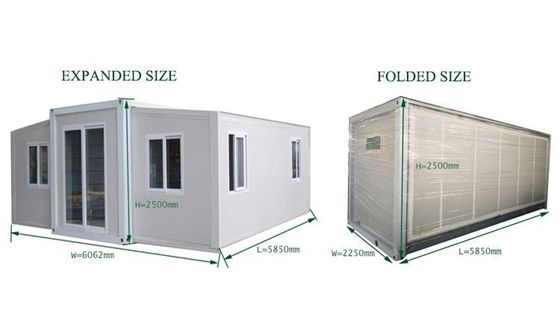 Gepersonaliseerde kleur Dubbelgehard glasruimte Warehouse Prefabricated Modular