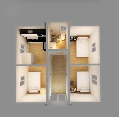 Prefabricate Huis Voor 20ft 40ft Uitbreidbare vouwbare Gebouw
