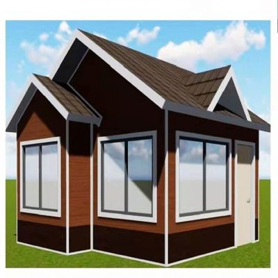 Opvouwbaar kleine huis op wielen trailer met 18 mm MgO plank vloer PVC schuifvenster