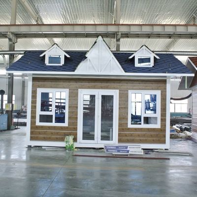 Opvouwbaar kleine huis op wielen trailer met 18 mm MgO plank vloer PVC schuifvenster