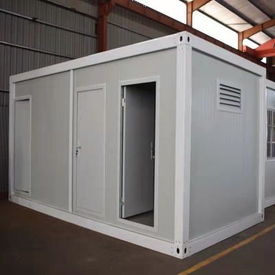 Hotel Prefab Flat Pack Container House Met PVC Schuifvenster Eenvoudig ontwerp