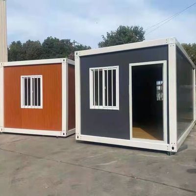 Hotel Prefab Flat Pack Container House Met PVC Schuifvenster Eenvoudig ontwerp