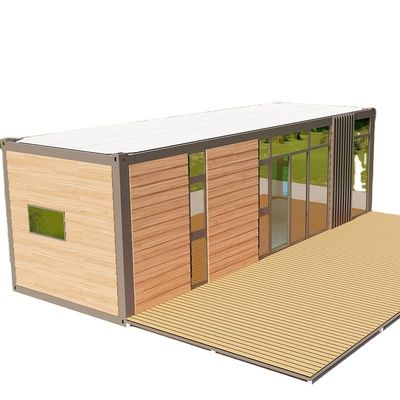 Hoogwaardig geprefabriceerd modulair huisje met moderne uitbreidbare woonruimte