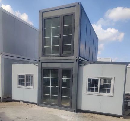 Op maat gemaakte luxe containerhuis 30 jaar levensduur geprefabriceerde uitbreidbare container