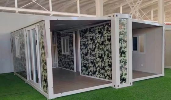 Op maat gemaakte luxe containerhuis 30 jaar levensduur geprefabriceerde uitbreidbare container