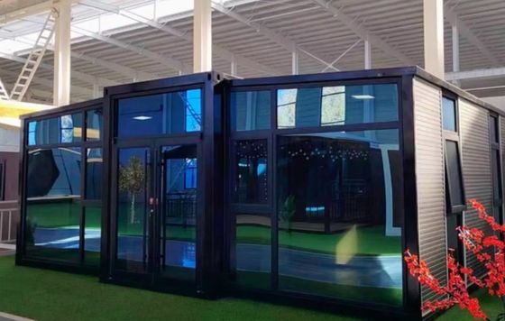 Op maat gemaakte luxe containerhuis 30 jaar levensduur geprefabriceerde uitbreidbare container