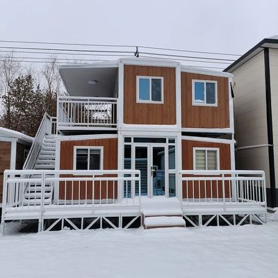 Outdoor Mobile Living 20FT/40FT Moderne luxe vouwbare geprefabriceerde stalen hotelcontainer