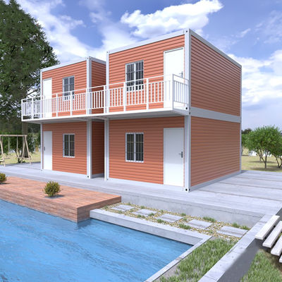 Prefab modulair containerhuis met 18 mm MGO-plankvloer en gegalvaniseerd staalframe