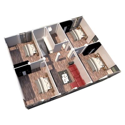 Modern ontwerp buitencontainerhuis met staalconstructie en EPS-sandwichpaneel