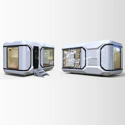 Volledig ingerichte luxe geprefabriceerde mobiele ruimte capsule huis voor 20ft 40ft