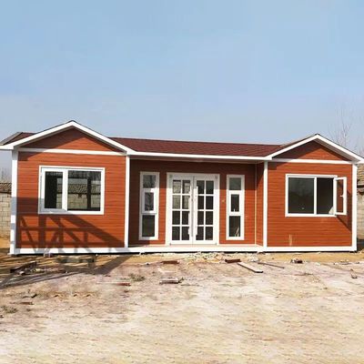 Houten huisje in wit / grijs / zwart met 18 mm MgO-vloer
