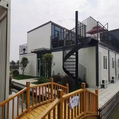 Modulaire multifunctie 40ft Flat Pack Shipping Container Villa Huis voor kantoorbehoeften