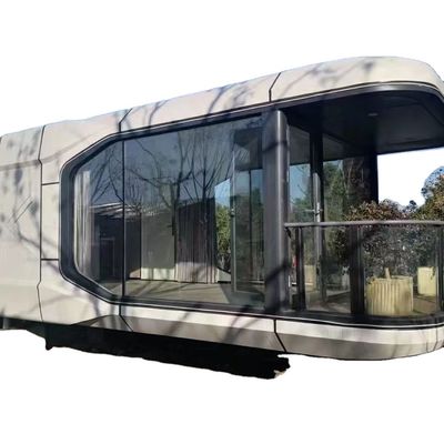 Lichte staal prefab huis draagbaar geprefabriceerd luxe ruimtecapsule container