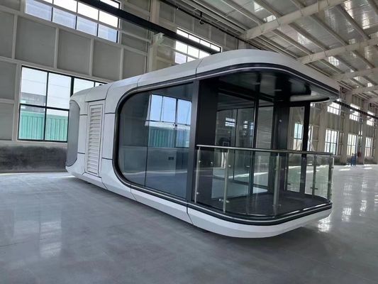 Lichte staal prefab huis draagbaar geprefabriceerd luxe ruimtecapsule container