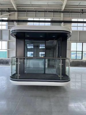 Lichte staal prefab huis draagbaar geprefabriceerd luxe ruimtecapsule container