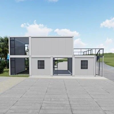 Home Office Technologie Containerhuis met gelast staalframe