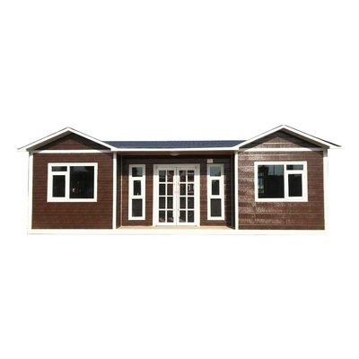Stalen deur mobiele woning modulair huis prefab container met glazen gordijn