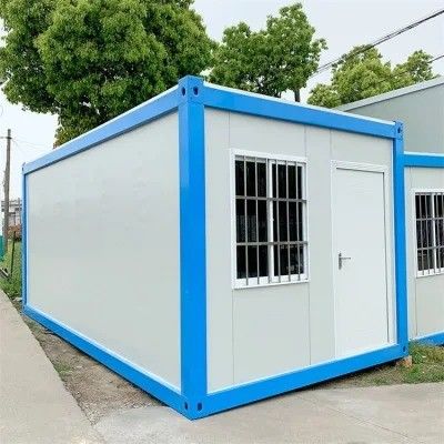 20ft opvouwbare containerhuizen huis buiten geprefabriceerde schuur opslag voor veelzijdig