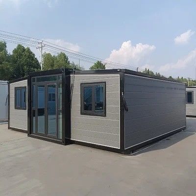 Draagbaar modulair huis staal geprefabriceerd kantoor modulair luxe villa