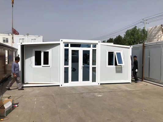 Gegalvaniseerde staalcontainerhuizen Modern beweegbaar woonhuis opvouwbaar