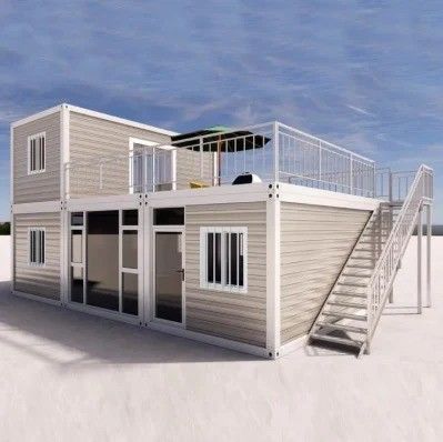 Luxe kantoorgebouw Recyclebaar prefab Containerhuis voor gezinswonen