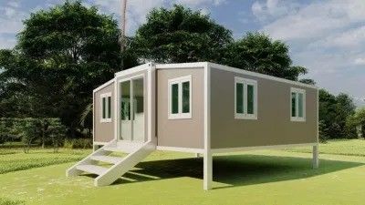 Moderne prefab uitbreidbare woning 3 in 1 staal slaapkamer Containerhuis