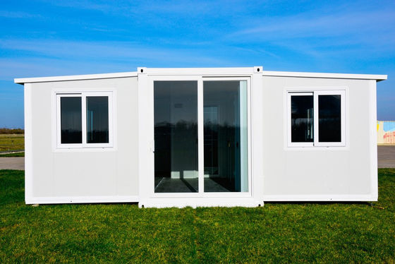3 slaapkamers Prefabricated Folding Modular Home met aangepaste kleur en stalen deur