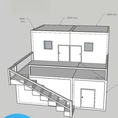 REACHTOP Australië Flat Pack Container Houses in wit/grijs/zwart enz. voor kantoor