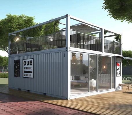 Sandwich wandpaneel geassembleerd afneembare container prefab huis voor 20ft of 40ft