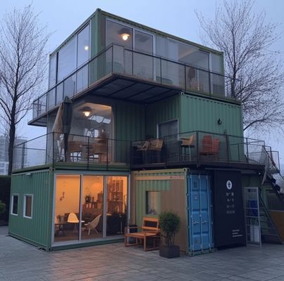 Sandwich wandpaneel geassembleerd afneembare container prefab huis voor 20ft of 40ft