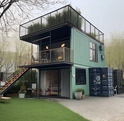Sandwich wandpaneel geassembleerd afneembare container prefab huis voor 20ft of 40ft