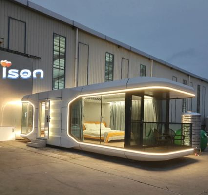 Space Capsule House Luxe Camping Prefab cabine met milieubescherming voordeel