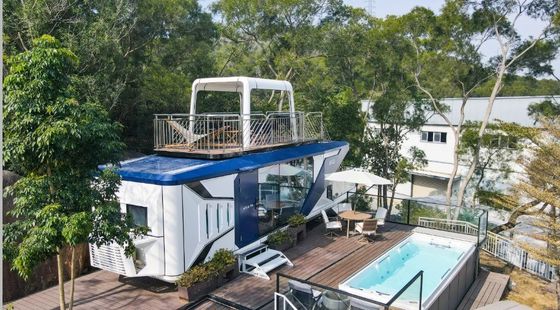 Space Capsule House Luxe Camping Prefab cabine met milieubescherming voordeel