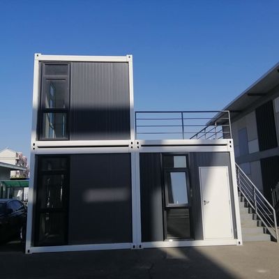 Gegalvaniseerde staalframe Afneembare containerhuizen voor geprefabriceerde accommodaties