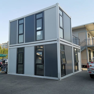 Gegalvaniseerde staalframe Afneembare containerhuizen voor geprefabriceerde accommodaties