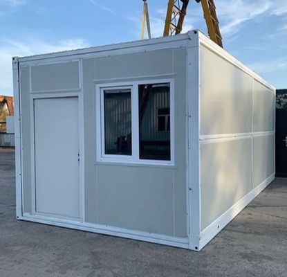 Snel installeer Op maat gemaakte kleine opvouwbare containerhuis met moderne eenvoudige stijl