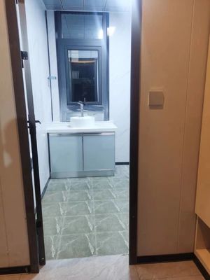 Uitbreidbare container 40ft Luxe mobiele villa met 3 slaapkamers PVC schuifvenster