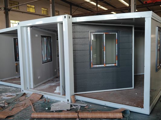 Opvouwbaar 20ft/40ft Container Luxe Mobile Villa 3 slaapkamers Tiny Prefab Home