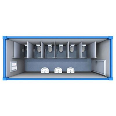 Moderne ontwerpstijl 20FT/40FT Flat Pack Container House voor modulair mobiel toilet