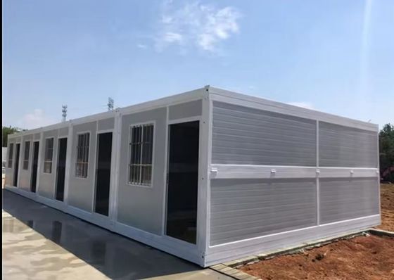 Mobiele woning Containerhuis snel opvouwbaar Flat Pack voorgefabriceerd 20ft 40ft