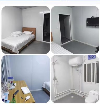 Mobiele woning Containerhuis snel opvouwbaar Flat Pack voorgefabriceerd 20ft 40ft