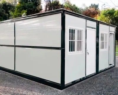 Moderne ontwerp stijl vouwbare mobiele containerhuizen met stalen deuren