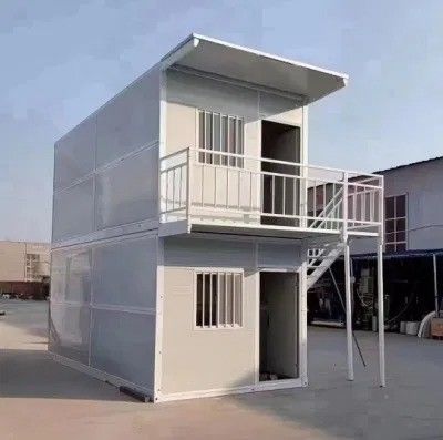 Moderne ontwerp stijl vouwbare mobiele containerhuizen met stalen deuren